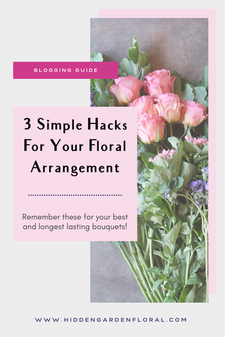5 Simple Hacks for Your Home Floral Arrangement