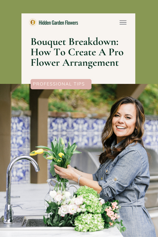 How to build a flower arrangement like the pros