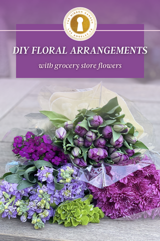 DIY Floral Arrangement with Grocery Store Flowers