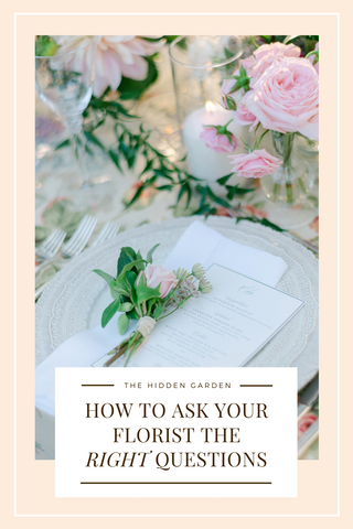 How To Ask Your Florist The Right Questions