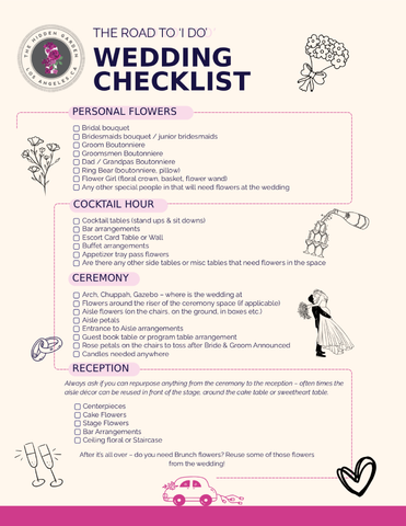 Wedding Flower Essentials Checklist: What to Know Before Your Floral Design Meeting