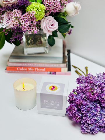 Cotton and Lavender Candle
