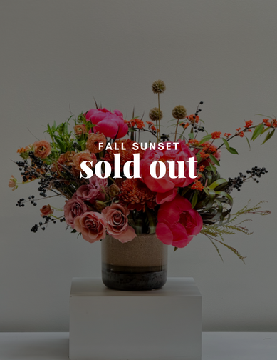 Fall Sunset <BR> (PEONIES, MUMS, ETC.)